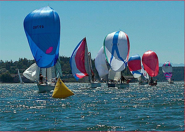 Sailors take part in the San Juan 24 championships last year.