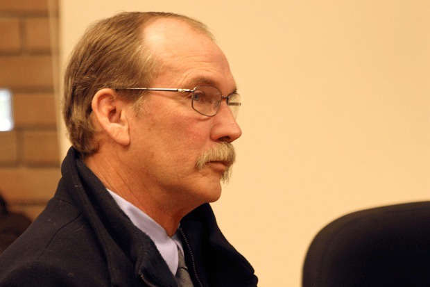 Ira Blackstock listens in court as Skagit County Superior Court Judge Dave Needy sentenced him to four year in prison.