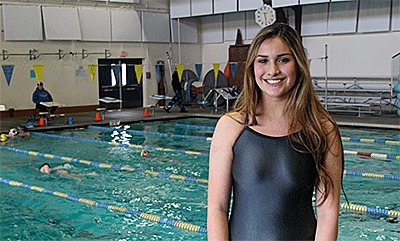 Marissa Morris will attempt to become a four-year district swim champion this weekend.