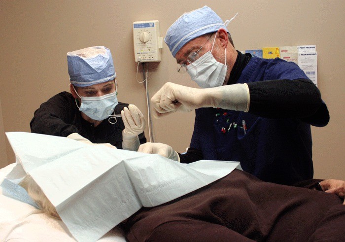 Dr. Duane Whitaker performs Mohs surgery
