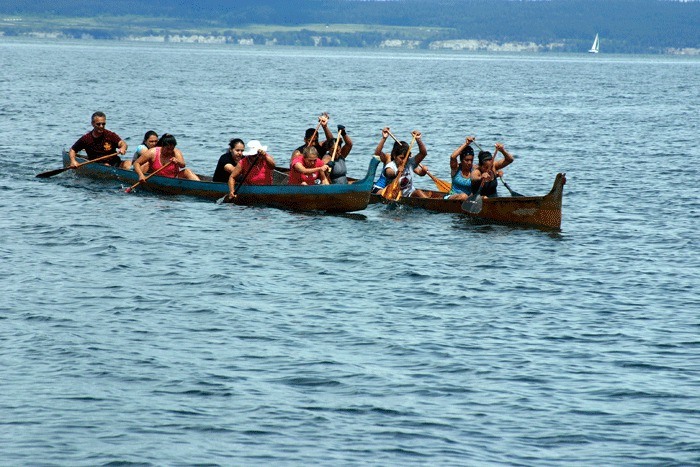 The Penn Cove Water Festival is famous for its Native American canoe races. Cheer the teams on Saturday