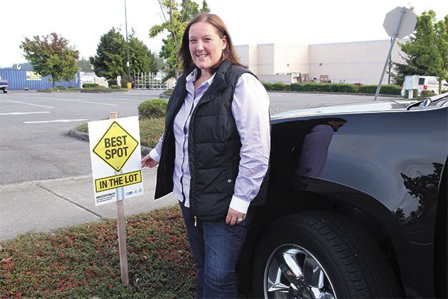 Island County Commissioner Jill Johnson started the “Best Spot in the Lot” campaign with Oak Harbor Mayor Scott Dudley.