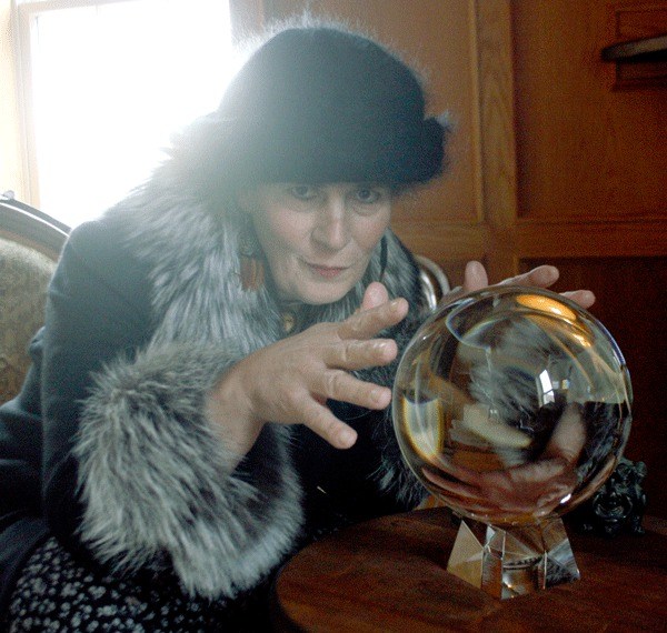 Paula Spina peers into her 1950s-era crystal ball