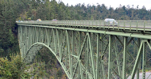 The Deception Pass Bridge will be closed to motorists for five nights this month for paving.