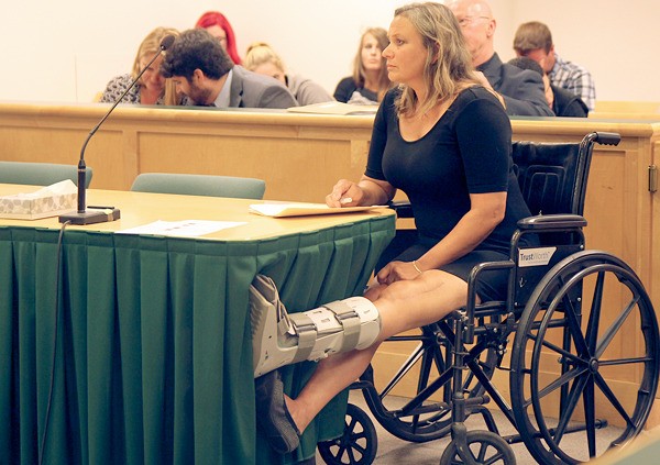 Michelle Nichols appeared in court Monday without her attorney. She’s facing a vehicular homicide charge in connection with a Feb. 14 crash that left a man dead. Michelle Nichols appeared in court Monday without her attorney. She’s facing a vehicular homicide charge in connection with a Feb. 14 crash that left a man dead.