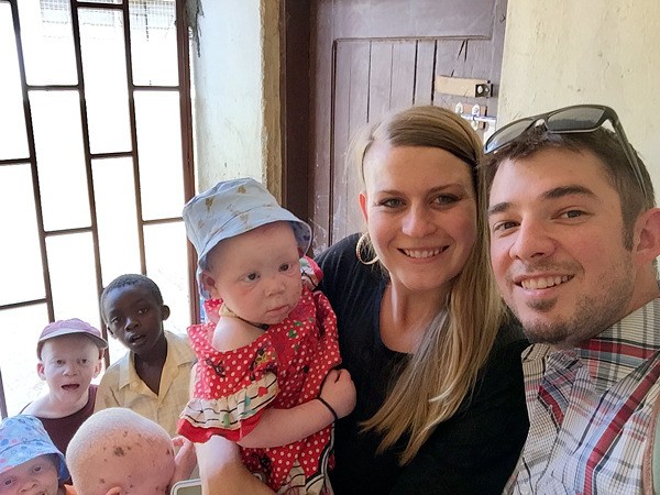 Michael Fedele of Oak Harbor arrived in Tanzania in July to help Claire Grubbs in her mission to improve the lives of albino orphans and others staying in a gated center in Shinyanga. In the process