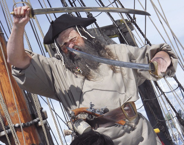 Whidbey resident John Aydelotte portrayed Blackbeard for a documentary about pirates.