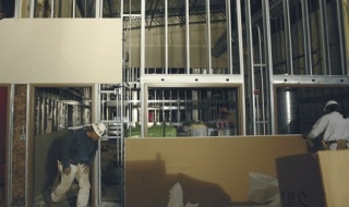 Crews in the new Career and Technical building are close to finishing the building’s utilities. The building will house such classes as photography