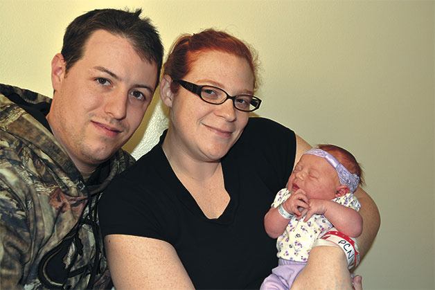 Mackenzie Ackerman was the first Whidbey baby born this year.