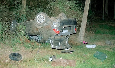Four people were injured in a rollover accident on North Whidbey Monday morning.