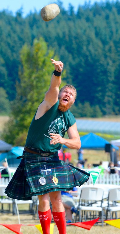 The Whidbey Island Highland Games athletic events portion will be bigger than ever before with more than 30 different athletic competitors. The games run all day Saturday at the Greenbank Farm.