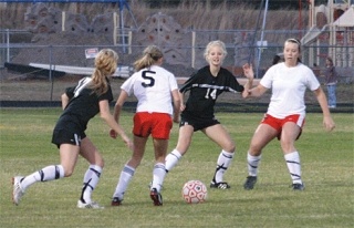 Coupeville defenders Cassidi Rosenkrance