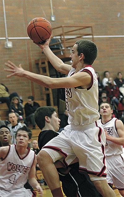 Coupeville's Joel Walstad goes to the hoop against Archbishop Murphy Tuesday.
