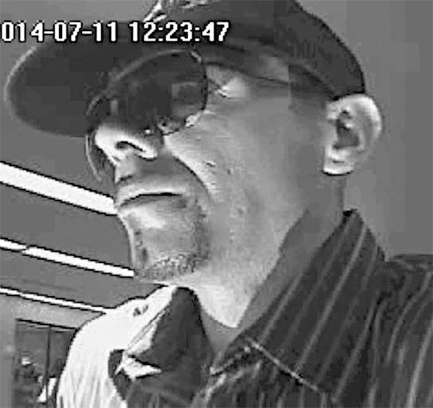A still image from a surveillance video alleged shows Michael Hardesty as he was robbing a bank. The FBI nicknamed Hardesty