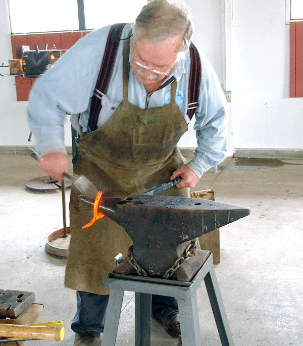 Coupeville-based blacksmith Wayne Lewis will be one of nearly a dozen artists participating in “Artists in Action” during the Coupeville Arts and Crafts Festival.