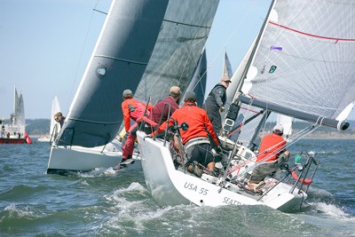 Sailboats get up and personal during Whidbey Island Race Week