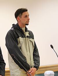 Troy Hilkey pleads guilty to assault in superior court Monday.
