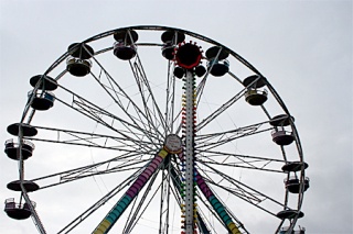 Carnival organizers hope that rides such as the ferris wheel do not remain inactive during the Fourth of July weekend due to inclement weather.