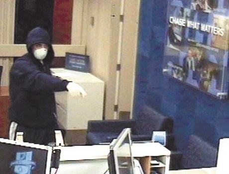 A man who robbed the Chase Bank in Freeland at about 5:50 p.m. Thursday was captured on security video.