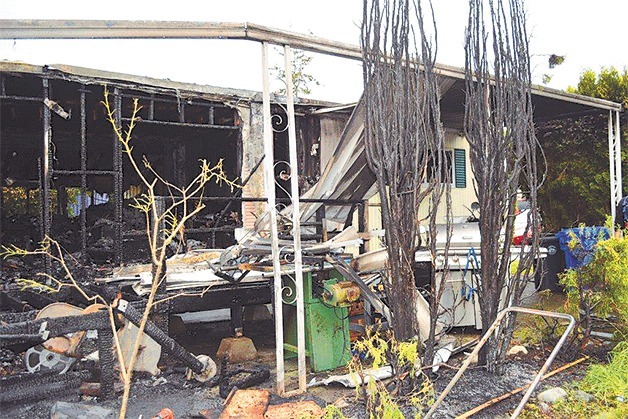 It took fire crews 15 minutes to extinguish a mobile home fire Saturday. The home was a complete loss.