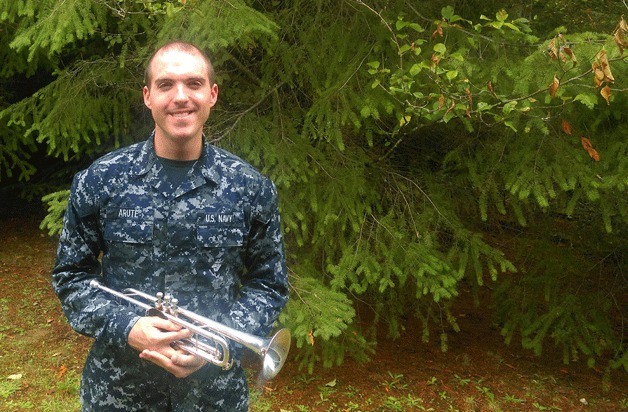 Daniel Arute is the newest member of Navy Northwest Band.