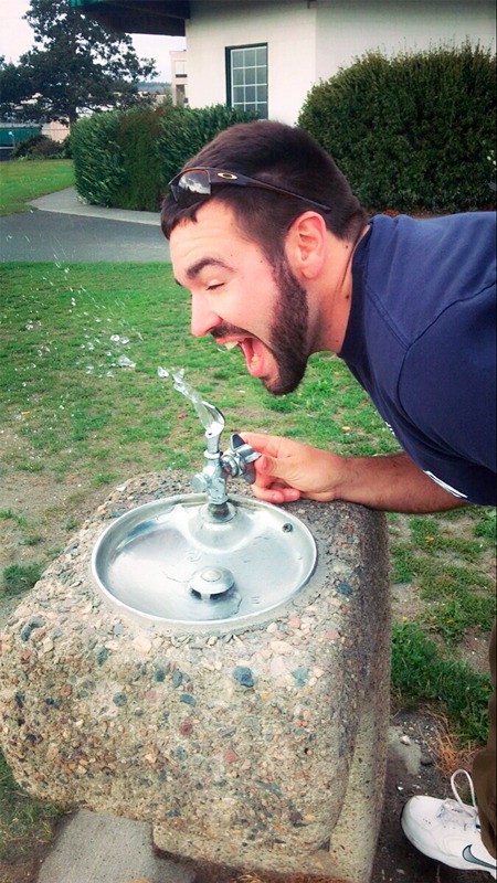 Capturing a more light-hearted moment during Saturday’s storm