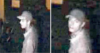 A surveillance camera at the VFW captured a low-resolution image of the suspect in the May 16 burglary.