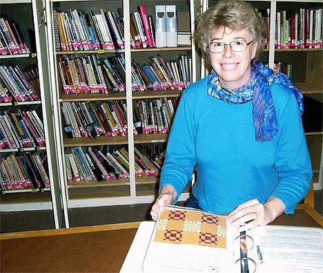 Whidbey Weavers Guild President Paula Willstatter helped to move the organization’s lending library and meeting place to the Pacific Northwest Art School on Birch Street in Coupeville.