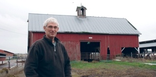 Wilbur Bishop still uses the LeSourd barn for raising heifers.