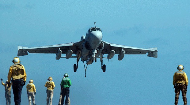 An EA-6B Prowler with VAQ-129