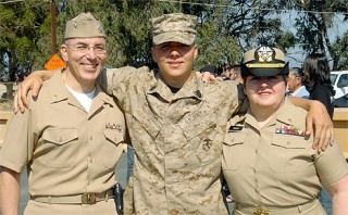 Peter A. Grosso with his parents