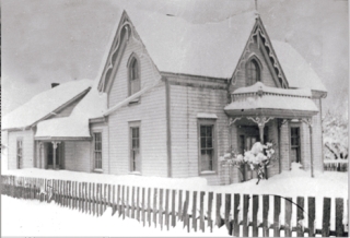 This old photograph submitted by Peggy Darst Townsdin shows the Libbey House under several inches of snow in 1916.