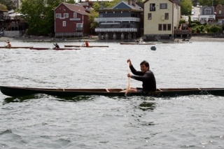 Featured is a 2007 canoe race during the Penn Cove Water Festival