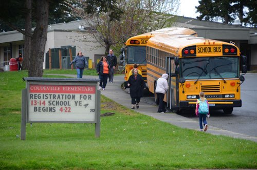 Coupeville Elementary School was under emergency lockdown Wednesday after a police received reports of a suicidal woman with a gun at an adjacent housing complex. The situation was resolved quickly with no injuries.