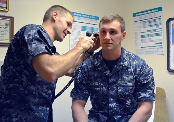 The naval hospital serves active-duty personnel and their families as well as retirees.