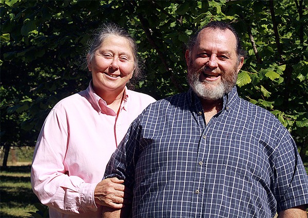 The Greenbank property of Frances and Kelly Sweeney features an orchard that consists of about 300 nut trees from hazelnuts to walnuts to others. The couple has partnered with the Whidbey Camano Land Trust to place a conservation easement on the land.