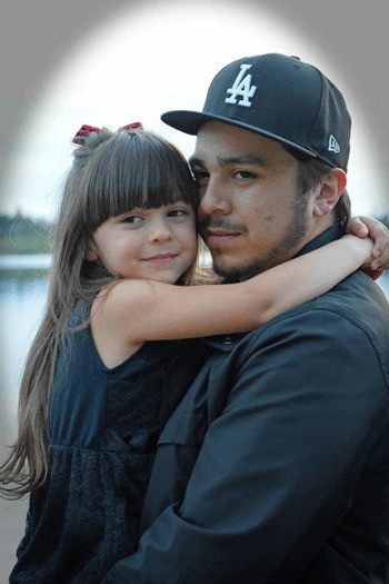 Adam Garcia and daughter Sophia