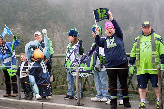 Members of the Whidbey Island Sea Hawkers Booster Club