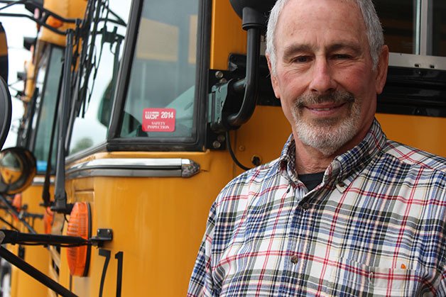 Oak Harbor Public Schools bus driver Larry Fleck loves his job