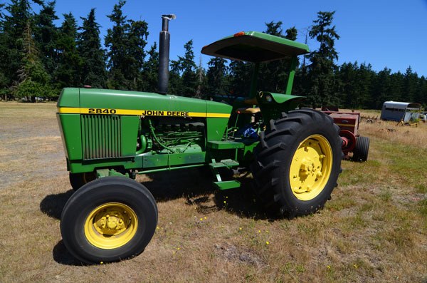 This John Deere farm tractor was stolen Sunday and was part of low-speed chase down State Highway 20.