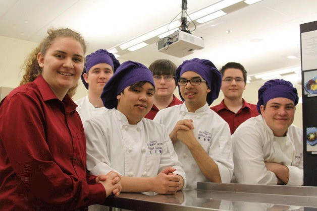Oak Harbor took second place in the culinary and restaurant management divisions at the state invitational in Spokane Sunday. Pictured from left to right: Kelsey Vogt
