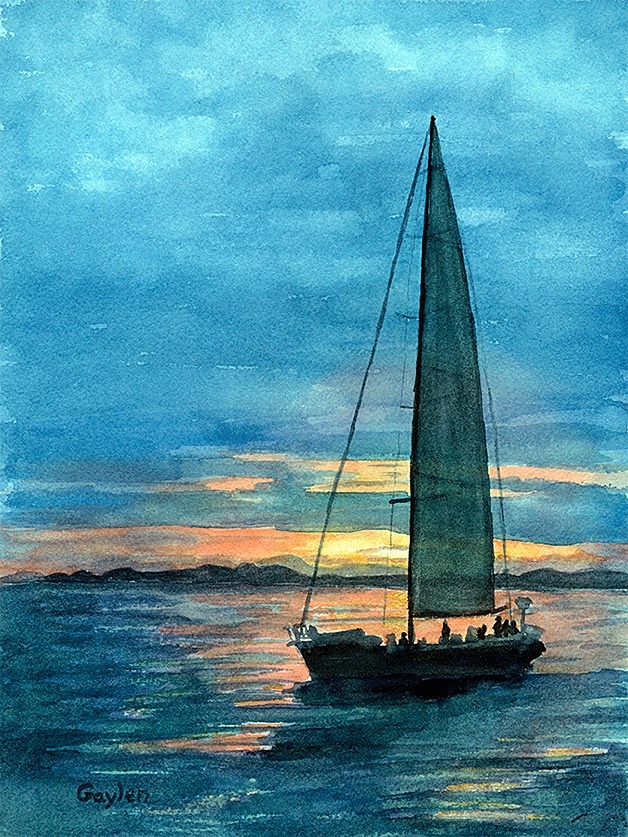A watercolor painting