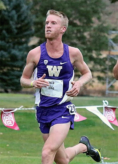 Coupeville graduate Tyler King competes for the UW track team.