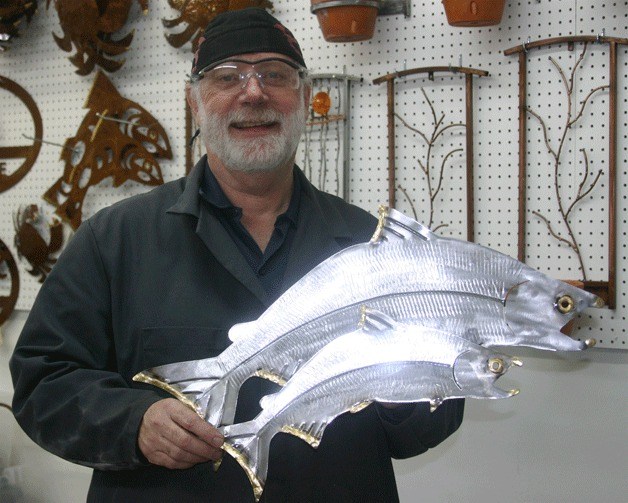 Oak Harbor welder Steve Nowicki will be showcasing pieces at his Shock-N-Awe studio during the tour this weekend. Nowicki’s work is inspired by nature found in the Pacific Northwest.