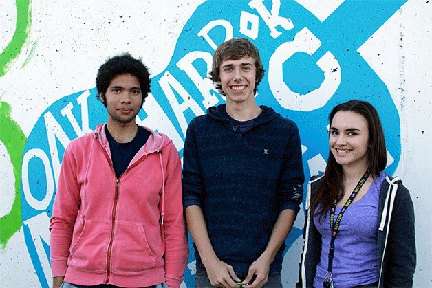 Mural artists are the Oak Harbor trio of