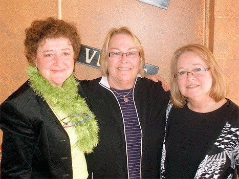 From the left are Soroptimist International of Oak Harbor’s 2011 Ruby Award winner Marjorie Scribner