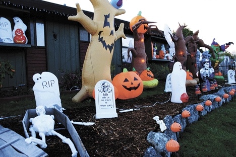 Hundreds of Halloween decorations can be found at the home of Harry and Patti Keller