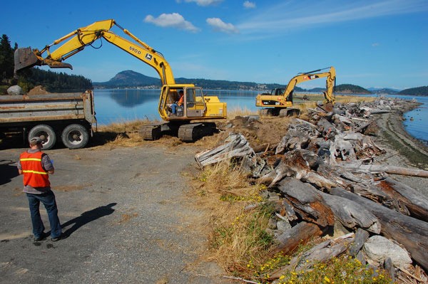 Restoration work aimed at reducing erosion at Ala Spit begins in 2011. Island County is hiring another consultant to evaluate additional work at the North Whidbey county park.