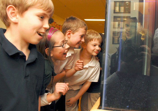 Oak Harbor Elementary School fourth-graders Jacob Curtis