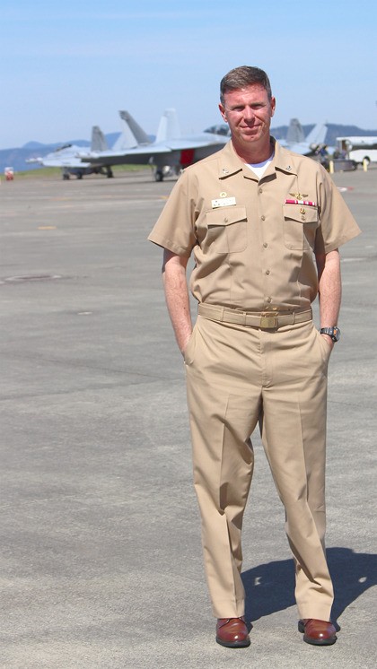 Captain Geoff Moore took command of NAS Whidbey on Feb. 19.